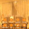 3x2M Outdoor Solar Curtain Light String Lights Garden Yard Pavilion Fairy Garland String Lights Holiday Wedding Decor Light