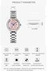 Silver Stainless Brand Pink Watch for Women Women's Wristwatch, Stylish, Business-Style, Steel, Waterproof, Name, Luxury, Gift, Simple, Cute,