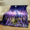 Magical Unicorn in Lavender Field print blanket soft and cozy perfect for the living room bed sofa or a nap,gift