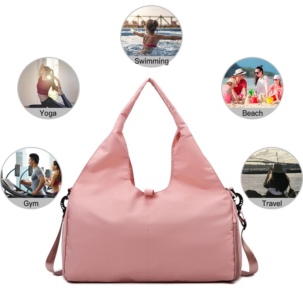Дорожная спортивная сумка Спортивная сумка-тоут для йоги и спортзала Weekender Сумка через плечо с отделением для обуви