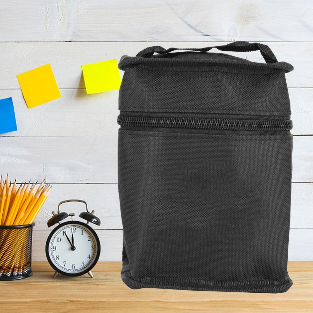 48/60/80 Marker Storage Bag Black Pen Case Easy Hand Grip Pen Organizer  Daily Stationery Sorting