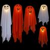 LED Halloween Hanging Ghost Decoration Horror Light-up Flying Cloth Ghost for Outdoor Porch Tree Patio Yard Front Door Decor