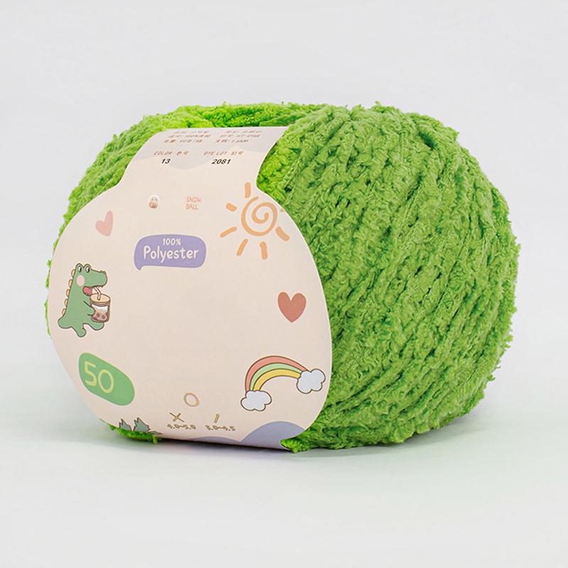 Soft Chenille Yarn Baby Knitting Wool Yarn Plush Thick Velvet Yarn for Hand Knitting Crochet DIY Sweater Scarf Hat Doll