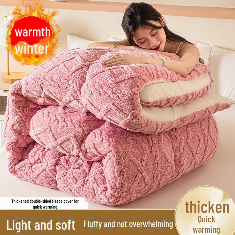 Двусторонняя основа из овечьей шерсти - толстое зимнее одеяло для студентов