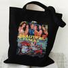 KATSEYE K-Pop Girl Group Print Canvas Tote Bag Retro Shopping Shoulder Bag Large Capacity Handbag for Daily Commute 60123-17