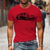 Summer Man T-Shirt Fashion Loose Casual T-shirts Men's Clothes Classic Car Printed Graphic Crewneck Short Sleeves Tops Men Clothing