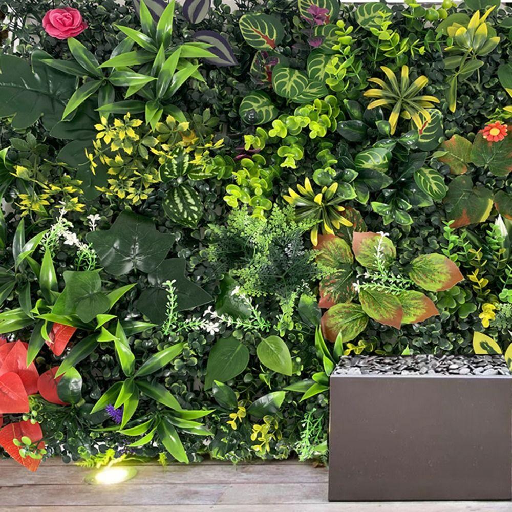 Вечная жизнь Искусственная стена из растений Панель Сделай сам Искусственный папоротник Трава Ширма для конфиденциальности