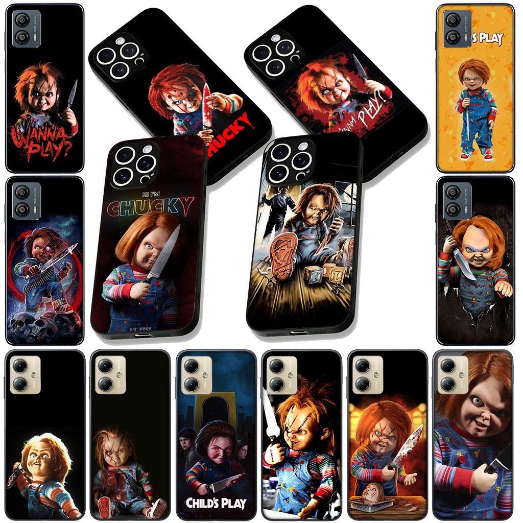 Cover for Motorola Moto Edge 50 30 Fusion 40 NEO Ultra Pro E14 G20 E15 G35 G84 G13 G53 Case Child's Play Son Seed of Chucky