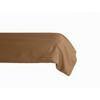 Bolster Case In Pure Combed Cotton Percale, Long Fibres, 80 Threads/cm² Vent Du Sud - Cognac - 43 X 195 Cm