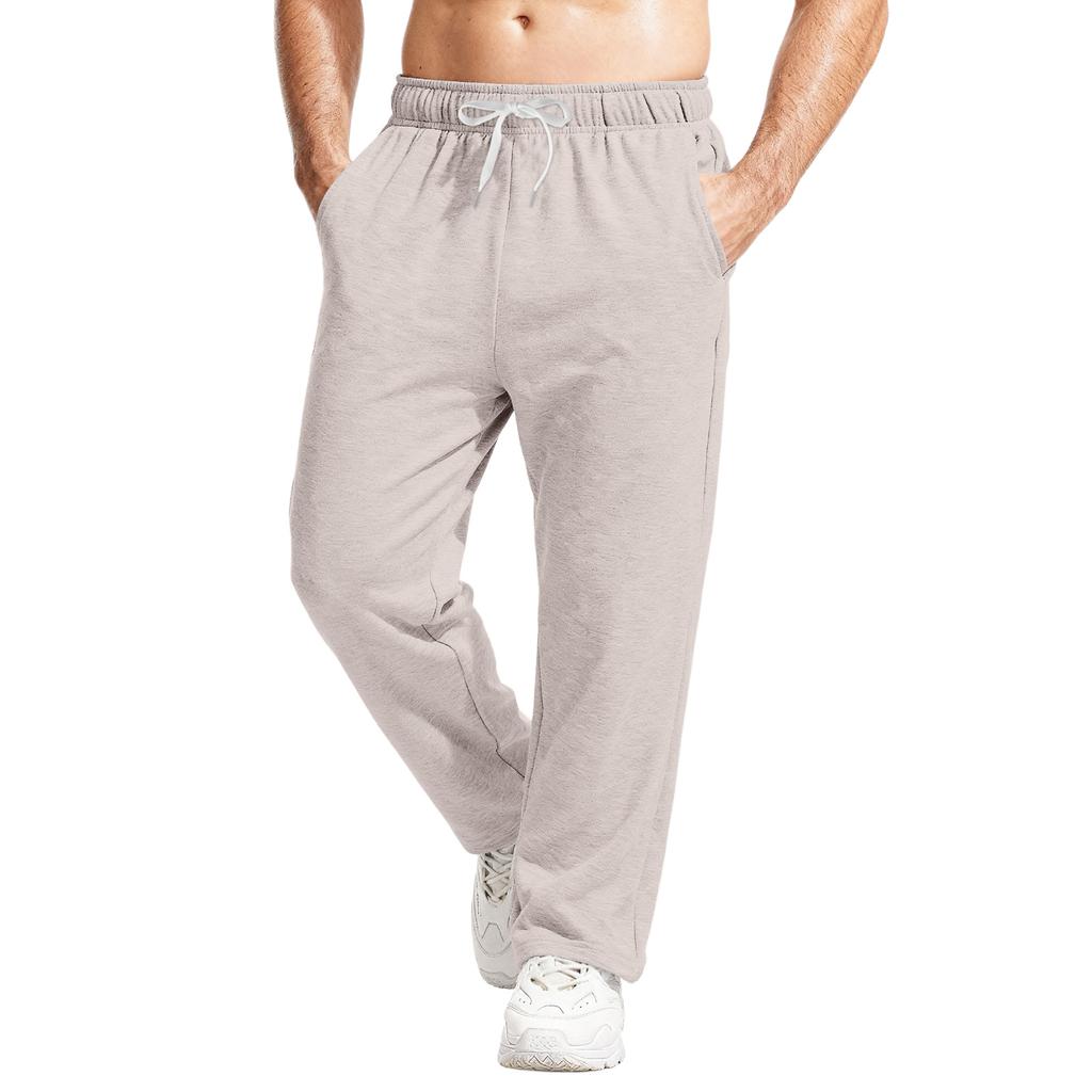 Men's Relaxed-Fit Casual Sweatpants With Stretch Waistband And Drawstring Yoga Pants