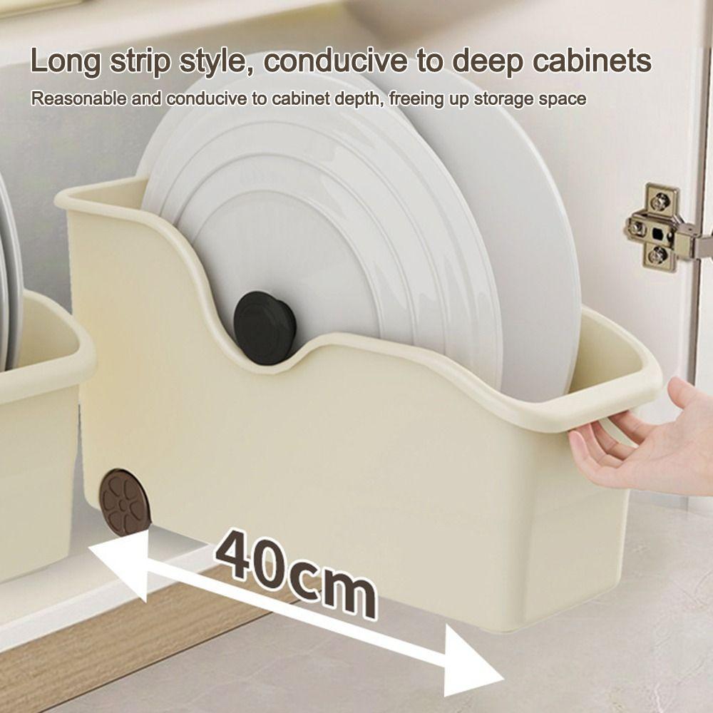 С Колесами Ящик для Хранения Разного Пластиковый Органайзер для Кухонного Шкафа