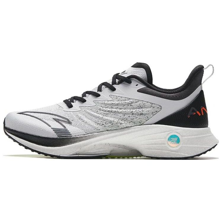 Anta Кроссовки мужские Mach 3.0 Durable Low-Top Running Shoes Black White Gray 112335583-2