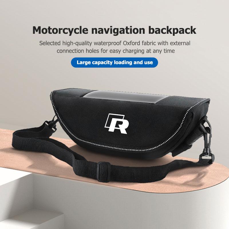 Waterproof Motorcycle Handlebar Bag Touch Screen Phone Holder For Volkswagen VW Golf Jetta Passat mk4 mk5 mk6 CC B5 B6 B7 Golf 4 BFZ1