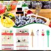 4Pcs Christmas Fruit Food Fork Set Festive Mini Toothpick for Cake Desserts Animal Shape Fruit Picks Party Cake Dessert