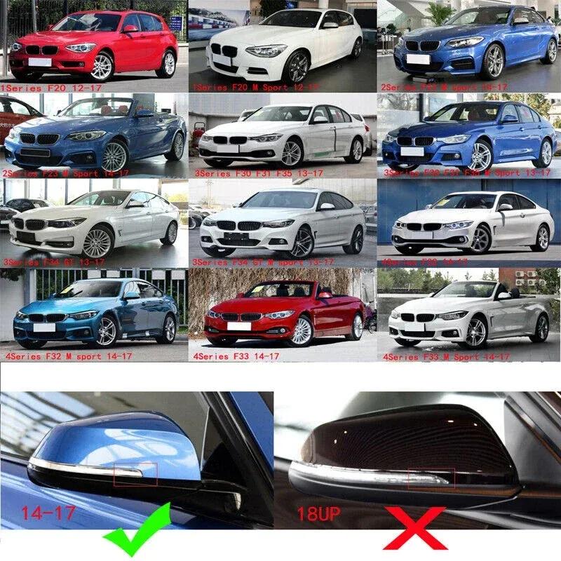 Для BMW 1 2 3 4 Серии M 220i 328i 420i F20 F21 F22 ABS Накладка на Зеркало Заднего Вида Боковое Зеркало Крышка Зеркала Внешняя Отделка Двери Замена
