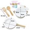 Alex Sanga Quickly Cut Pretend Wooden Magnet Compliant with Food Hygiene Inspection Kitchen Stove Fish Grill Play and Clean Up Set (Cooking CK)