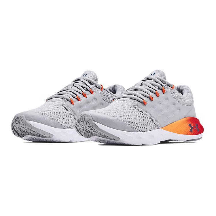 Under Armour Charged Vantage GS Low Top Kids Running Shoes Kids Running Shoes Gray Orange Red 3024773-101