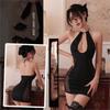 Dress Hanging Neck Tight Fitting,eep V-short Hip Hugging Skirt with Exposed Breasts Sexing Clothes for Women Erotic Lingerie Xxx