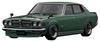 Модель зажигания Nissan Bluebird U 2000GTX Зеленый готовый продукт 1/18 (Г610)