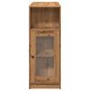 Bar Table with Shelf Artisan Oak Finish 101 x 40 x 103.5 cm Particleboard