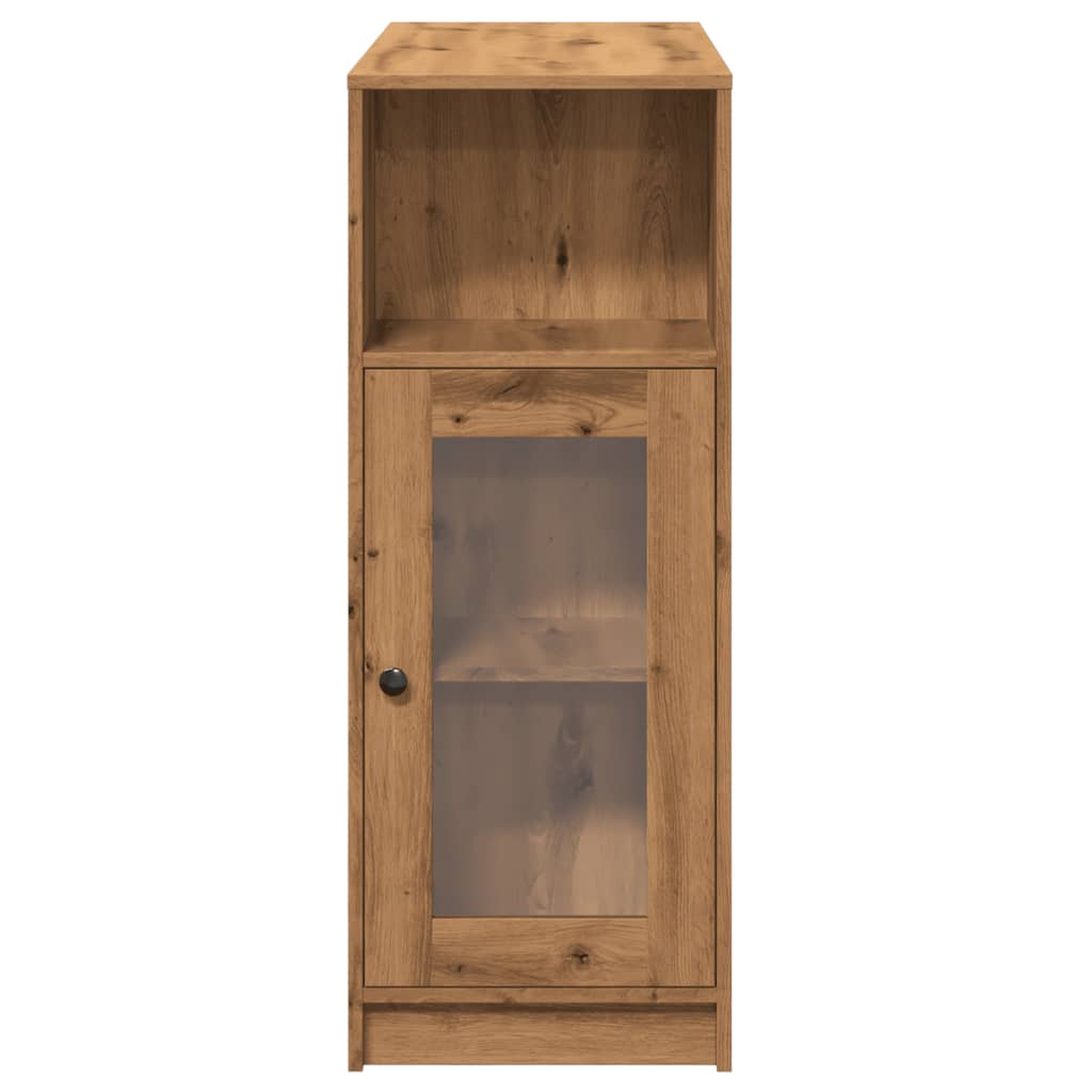 Bar Table with Shelf Artisan Oak Finish 101 x 40 x 103.5 cm Particleboard
