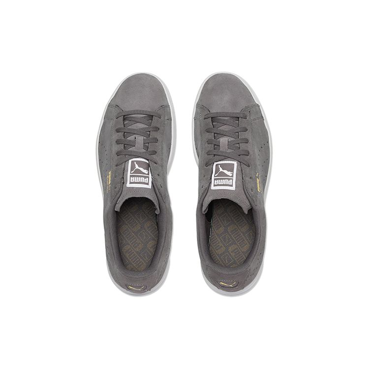 Puma Кеды Court Star из замши и синтетической кожи, низкие, унисекс, серые, белые 364621-02