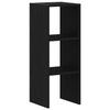 VidaXL Bibliothèque empilable chêne noir 30x30x80 cm bois d'ingénierie, étagère, étagère à livres, support de livre, armoire 858805
