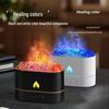 Color Flame Aromatherapy Humidifier Night Light - Volcano Design