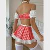 Комплект нижнего белья из 4 предметов в европейском и американском стиле Sexy Temptation Maid