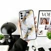 Стильный чехол для телефона с мраморным узором, черный силикон, мягкий, для Samsung Galaxy A73, A72, A71, A70, A53, A52, A51