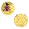 Anime  Z Gold Plated Gold Coin Son Goku Vegeta  Coins Kids Classic Anime Peripherals Collection Toy Souvenir