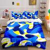 Abstract Blue Yellow Bedding Set Bedding Duvet Cover Set Duvet Cover Pillowcases  (1 * Duvet Cover 2 * Pillowcases, without duvet insert)
