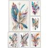 DIY Diamond Painting Art Full Circle Square 5D Diamond Mosaic Embroidery Cross Embroidery Feather Set Home Decoration