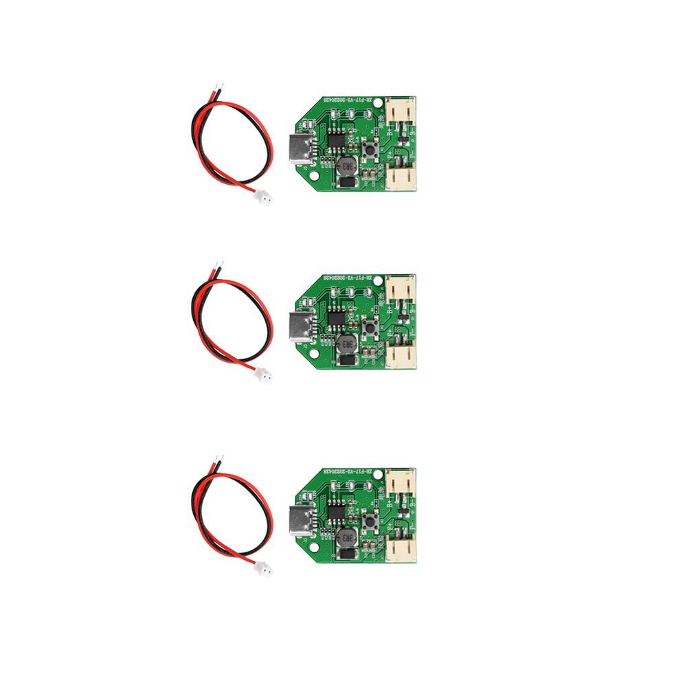 1/3/5/10 шт. Плата управления вентилятором Type-C Интерфейс 9V Повышающая 3-скоростная Перезаряжаемая Печатная плата Модуль зарядки USB
