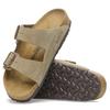 Birkenstock Arizona Regular Комфорт Замша и Бежевый и Размер 42 51461 Сандалии, Кожа, Серо-коричневый, Унисекс, (EU27.0см),