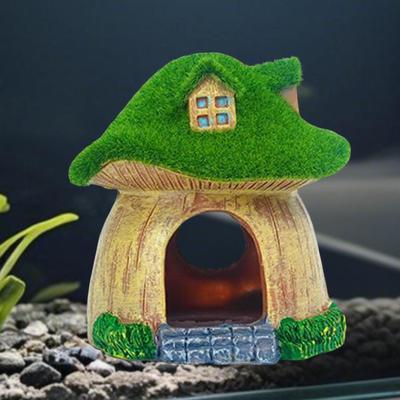 Аквариумный домик-коттедж, украшение-укрытие, декор для аквариума, ландшафт для гостиной, рептилий