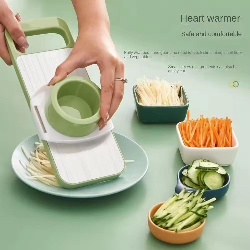 Терка для овощей и фруктов из нержавеющей стали 5-в-1 Многоцелевой стальной ручной нож для овощей и фруктов Кухонные принадлежности Нож Кухонные принадлежности Нарезка