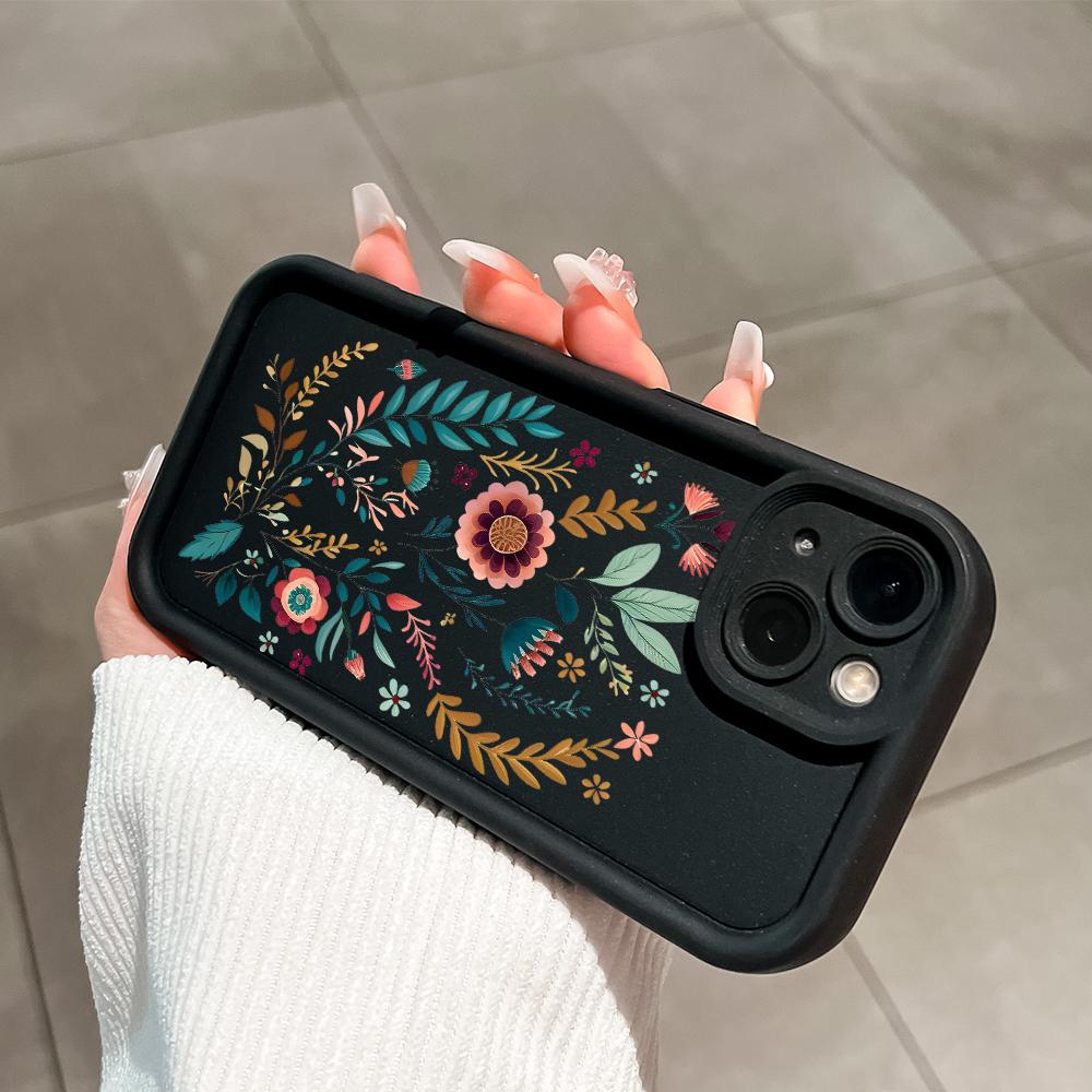 Мягкие силиконовые квадратные лестницы с мультяшным узором, полное покрытие, защита камеры, противоударный чехол для iPhone Infinix Tecno Vivo