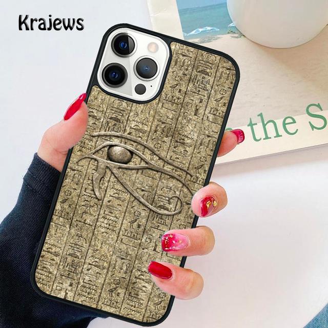 Древнеегипетский иероглифический мягкий чехол для телефона для iPhone 17 Air 16 15 14 plus 11 12 13 pro max coque Fundas