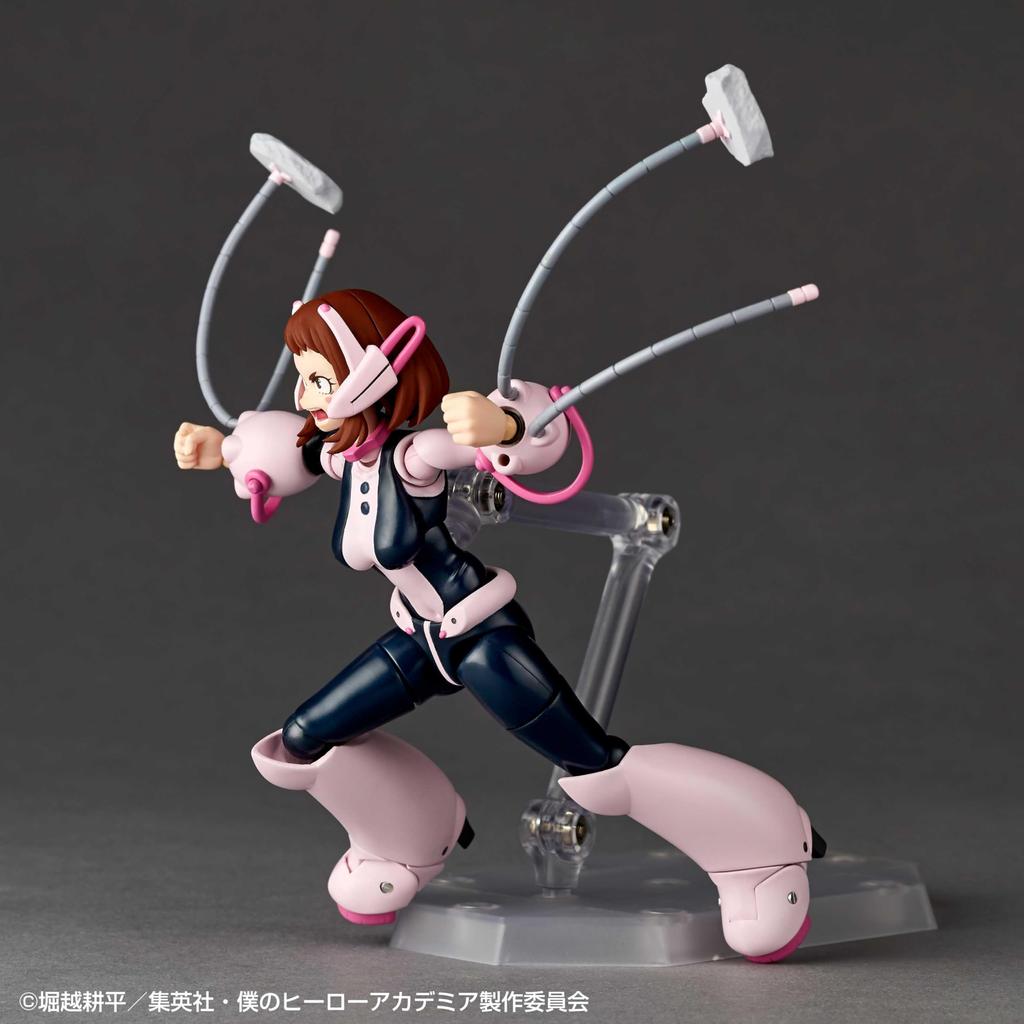 Kaiyodo Revoltech My Hero Academia Ochaco Uraraka Action Figure, Painted 130mm, PVC & ABS, Non-scale, Articulated Collectible