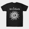Мужская черная футболка с принтом Alice In Chains Печать на трансферной бумаге без вырезания Хлопковая футболка
