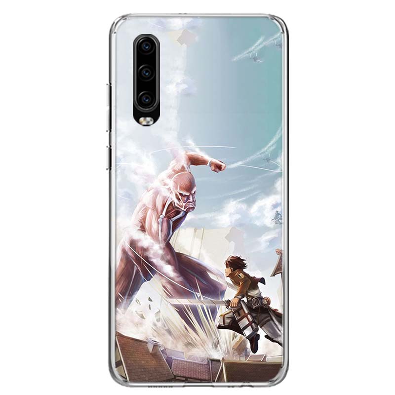 Чехол для телефона с изображением аниме «Атака Титанов» для Huawei P30 P20 P10 P40 P50 Pro Mate 20 40 30 10 Lite, популярный чехол Fundas Art Gift Coque