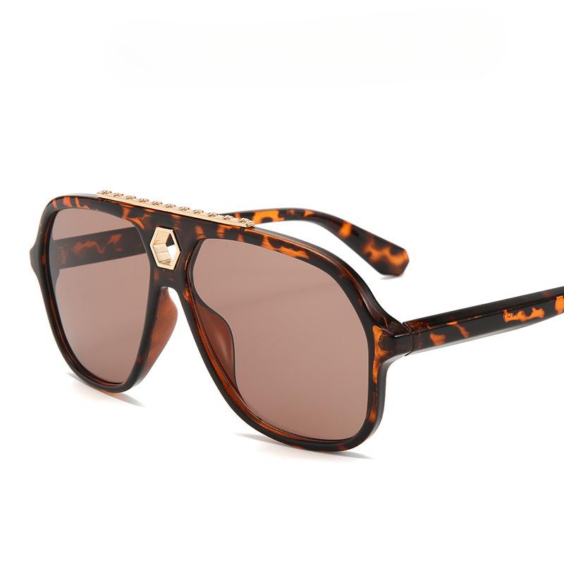 Новые модные солнцезащитные очки в большой оправе, корректирующие уличные солнцезащитные очки, зеркало в виде лягушки.