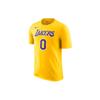 Nike NBA Kuzma Lakers O'yinchi Nashri Jersi Raqami Futbolka Erkaklar Toplari Sariq AR4888-736