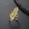 Palestine Open Ring Trendy Fashion Ethnic Adjustable Finger Ring Stainless Steel Jewelry Ring Gift for Women Men
