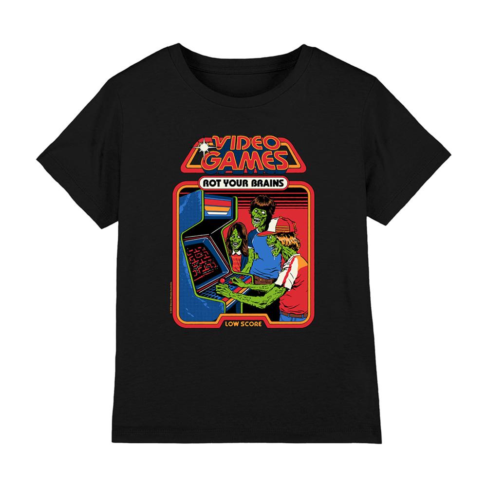 Steven Rhodes Childrens/Kids Video Games Rot Your Brains T-Shirt