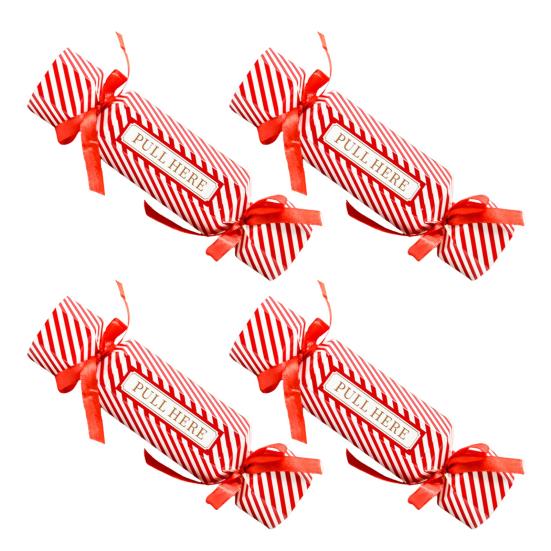 4 шт. Конфеты Рождество Мешочек для вытягивания денег Сюрприз Выдвижные держатели для денег Подарочные для наличных DIY Рождественская вечеринка Копилка для детей Взрослых