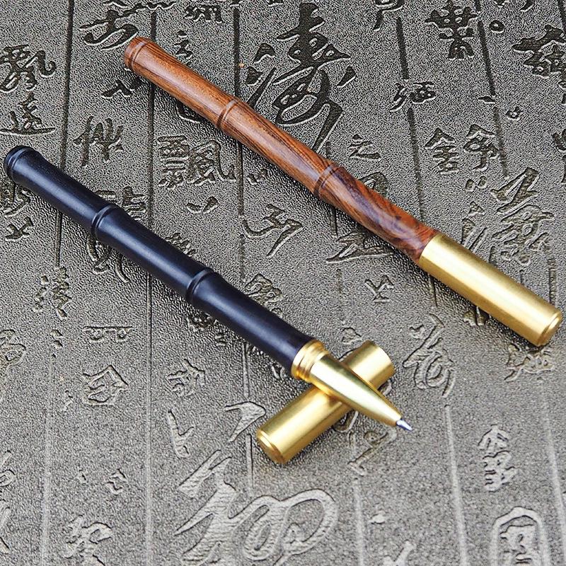 Ручка для студентов Gufengtang Sandalwood & Ebony - Имитация бамбука