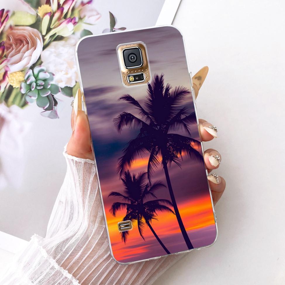 Transparent For Samsung S5 Case Fashion Butterfly Cute Cat Funny Painted Cover For Samsung Galaxy S5 SM-G900F SM-G900M Casing