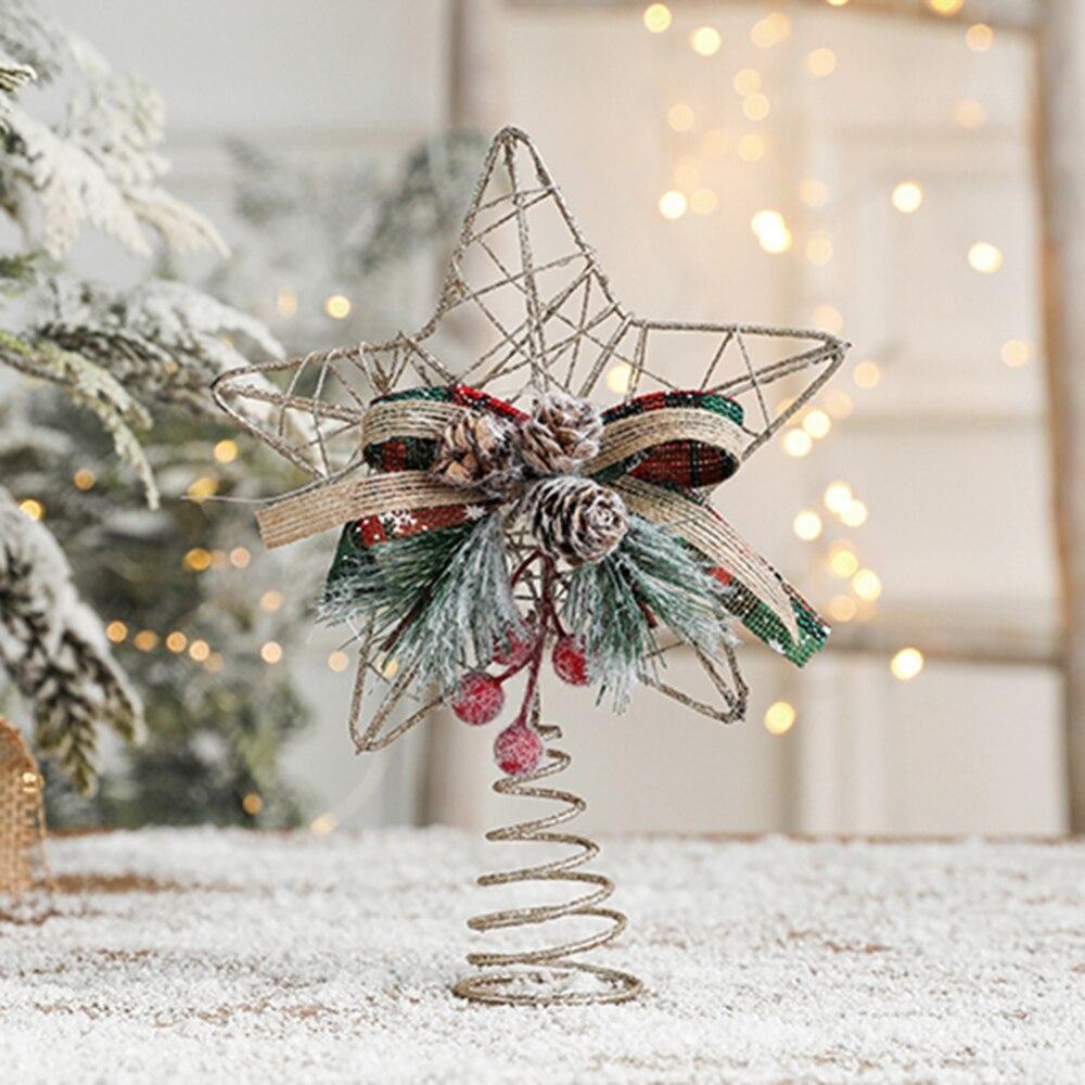 Christmas Tree Top Five-pointed Star Golden Tree Top Star (C Model) / 64.5G / Pcs